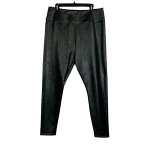 BP black faux leather leggings women's size XXL